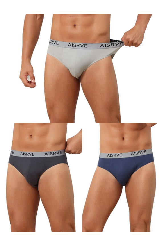 Easter Inspired Men's Mid-Waisted Stretch Comfortable Breathable Athletic Briefs 3 Packs 30 1 Dark Blue 1 Dark Gray 1 Light Gray