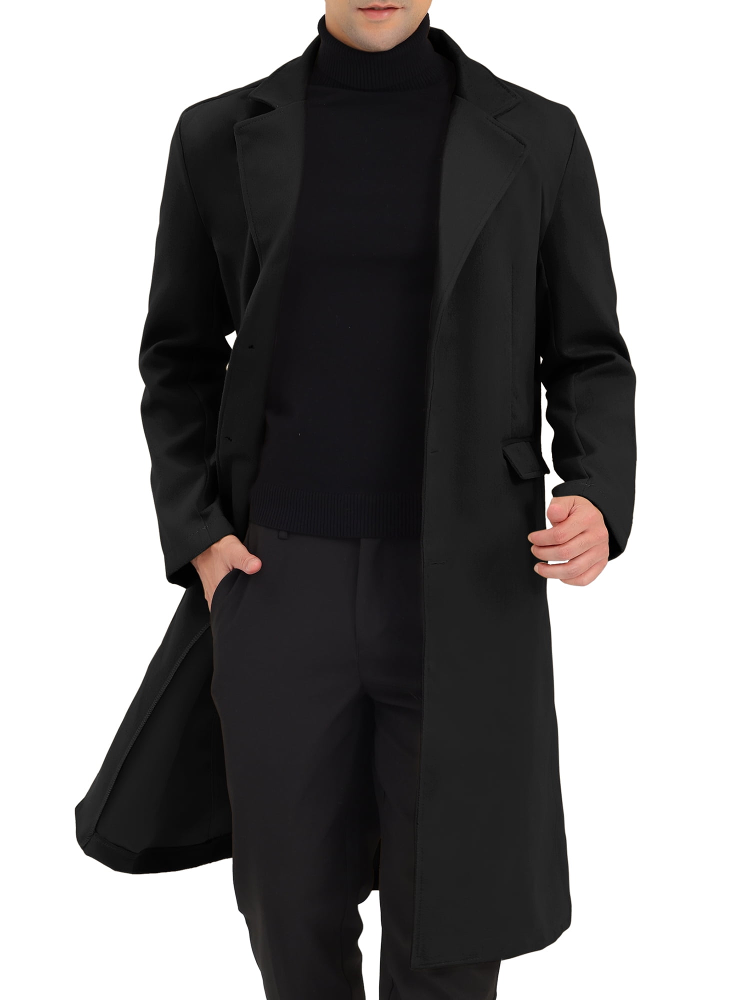 【OVERCOAT】スラックス黒M0 INSPIRE-CHIC-Men-s-Overcoat-