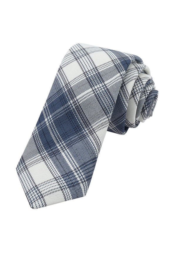 Men's Plaid Woven Self-tied Necktie Striped Skinny 2.8" Jacquard for College Graduation Campus Gatherings One Size Color-1