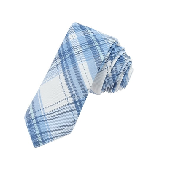 INSPIRE CHIC Men's Plaid Woven Self-tied Necktie Striped Skinny 2.8" Jacquard for College Graduation Campus Gatherings One Size Color-9