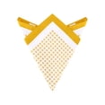 thumbnail image 1 of INSPIRE CHIC Men's Pocket Squares Checkered Print Silky Handkerchief with Solid Trim Yellow One Size, 1 of 4
