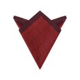 thumbnail image 1 of INSPIRE CHIC Men's Pocket Squares Contrast Color Silky Solid Color Edge Handkerchiefs for Wedding Party One Size Dark Red, 1 of 4