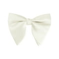 thumbnail image 1 of INSPIRE CHIC Men's Pre-tied Solid Color Satin Bowtie Adjustable Neck Bow Ties for Elegant Wedding One Size Cream White, 1 of 4