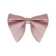 thumbnail image 1 of INSPIRE CHIC Men's Pre-tied Solid Color Satin Bowtie Adjustable Neck Bow Ties for Elegant Wedding One Size Dusty Pink, 1 of 4