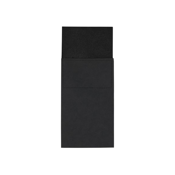 INSPIRE CHIC Men's Prefolded Solid Pocket Squares Suit Handkerchief 7.3"x3.1" for Wedding Party Business Black One Size