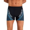 thumbnail image 1 of INSPIRE CHIC Men's Printed Stretch Waist Summer Surfing Swimming Shorts 36 Blue, 1 of 4