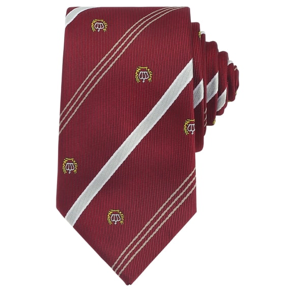 INSPIRE CHIC Men's Stripe Print Self-Tied Necktie Crown Flowers and Anchor for Graduation School Uniform College One Size Style-2
