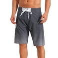 thumbnail image 1 of INSPIRE CHIC Men's Summer Colorblock Shorts Drawstring Beach Shorts with Side Pocket 30 Dark Gray, 1 of 4