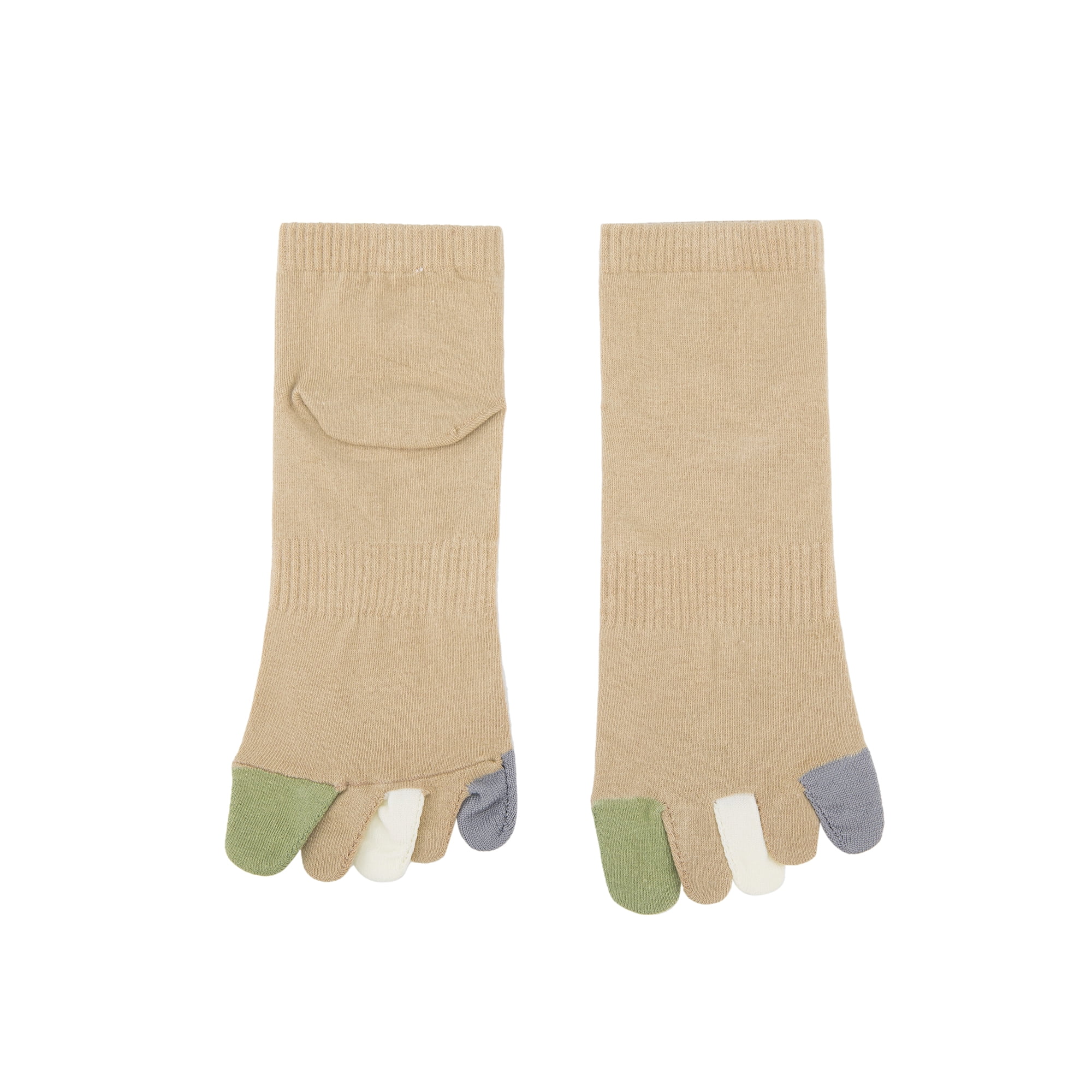 INSPIRE CHIC Men's Toe Socks Breathable Cotton Ankle Sock with Colorful ...