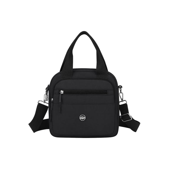 INSPIRE CHIC Multi-Purpose Cross-body Bag for Women with Adjustable & Removable Strap, Hand-Carry Option, Multi Pockets Black