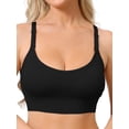 thumbnail image 1 of INSPIRE CHIC Nursing Bras for Women Wireless Push Up V Neck Maternity Bralettes Full Coverage Breastfeeding Bra with Adjustable Straps 2XL Black, 1 of 4