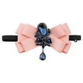 thumbnail image 1 of INSPIRE CHIC Ribbon Bow Brooch Rhinestone Pre-Tied Bow Tie for Men Bowknot Neck Tie Wedding Party Gifts Ceremony Pink, 1 of 5