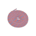 thumbnail image 1 of INSPIRE CHIC Round Rope Shoe Strings Three-Color Checkered Shoe Laces for Boots 2 Pairs White/Red/Blue 100cm/39.4", 1 of 3