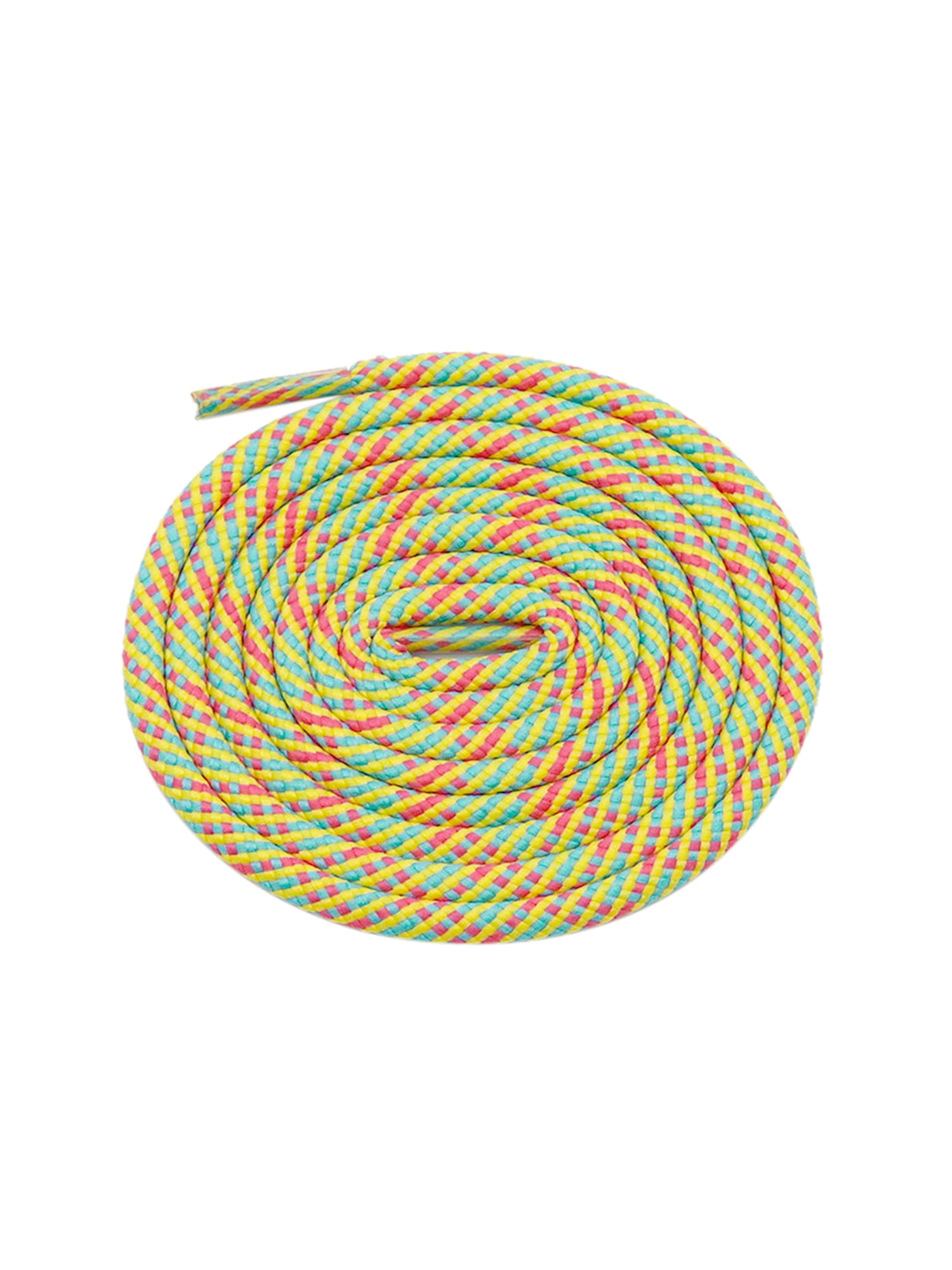 INSPIRE CHIC Round Rope Shoe Strings Three-Color Checkered Shoe Laces ...