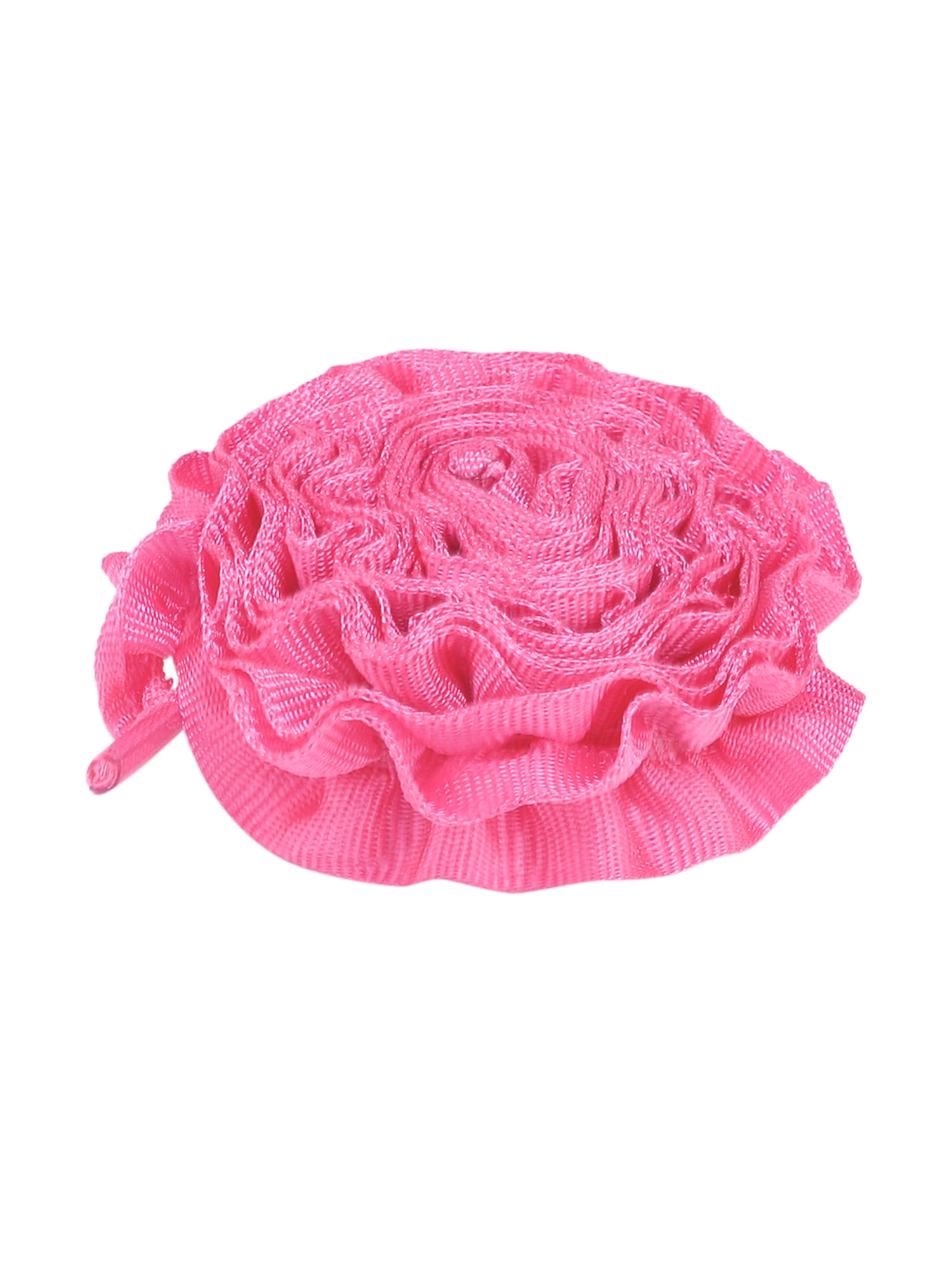 INSPIRE CHIC Ruffled Ribbon Solid Color Pleated Elastic Shoe Strings ...