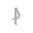 thumbnail image 1 of INSPIRE CHIC Skinny Scarf Polka Dots Waistband Long Narrow Neckscarf Bag Handle Accessory White Big Dot S, 1 of 6