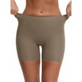 thumbnail image 1 of INSPIRE CHIC Slip Shorts for Under Dresses for Women's Seamless High Waist Tummy Control Butt Lifter Thigh Slimmers L Brown, 1 of 5