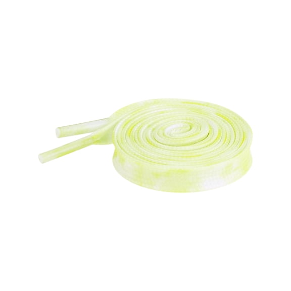 INSPIRE CHIC Tie-Dye Shoelaces Printed Texture Flat Shoe Lace for Sneakers Athletic 1 Pair Light Yellow 120cm/47.2"