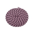 thumbnail image 1 of INSPIRE CHIC Two-Color Twill Dot Shoelaces, 2 Pairs of Striped Round Shoelaces for Martin Boots Black-Light Pink 180cm/70.9", 1 of 5