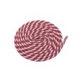 thumbnail image 1 of INSPIRE CHIC Two-Color Twill Dot Shoelaces, 2 Pairs of Striped Round Shoelaces for Martin Boots White-Dark Red 60cm/23.6", 1 of 5