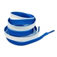 thumbnail image 1 of INSPIRE CHIC Two-tone Flat Shoelaces Casual Stylish Shoestrings for Sneakers Royal Blue White 140cm/55.1", 1 of 4