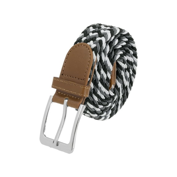 INSPIRE CHIC Unisex Braided Stretch Belts, Multicolored Elastic Woven Golf Jean Belt Waistband for Men and Women 41.3x1.1"(LxW) Style-2