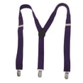 thumbnail image 1 of INSPIRE CHIC Unisex Elastic Band Y Back Metal Clamp Adjustable Suspender For Costume One Size(1 Pcs) Purple, 1 of 2