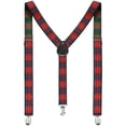 thumbnail image 1 of INSPIRE CHIC Unisex Elastic Y Shape Adjustable Printed Suspenders Red 79 x 2.5cm/31 1/8 x 1 inches, 1 of 5