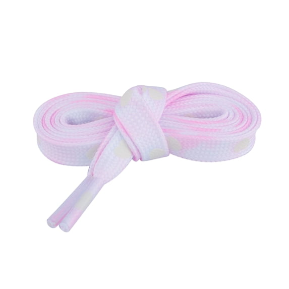 INSPIRE CHIC Unisex Flat Reflective Thin Shoelaces Colour Patterned Flower Heart Shoe Lace for Sneaker Boot 120cm/47.24" Pink-Heart