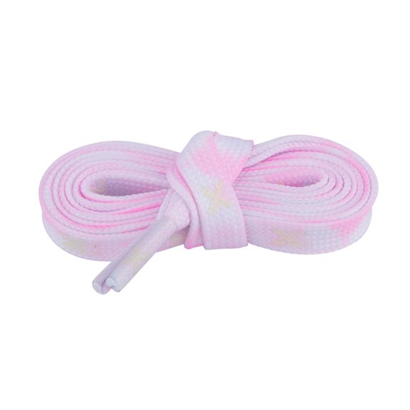 INSPIRE CHIC Unisex Flat Reflective Thin Shoelaces Colour Patterned Flower Heart Shoe Lace for Sneaker Boot 120cm/47.24" Pink-X