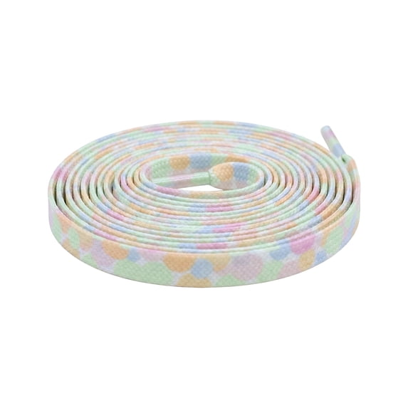 INSPIRE CHIC Unisex Woven Shoestrings, Colorful Print Shoelaces for Sneakers 1 Pair Style-1 120cm/47.24"