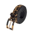 thumbnail image 1 of INSPIRE CHIC Women Leopard Print Retro Belts, 0.7" Width Faux Fur Leather Waistband for Jeans Pants Dresses 44.1x0.7"(LxW) Black Brown, 1 of 6