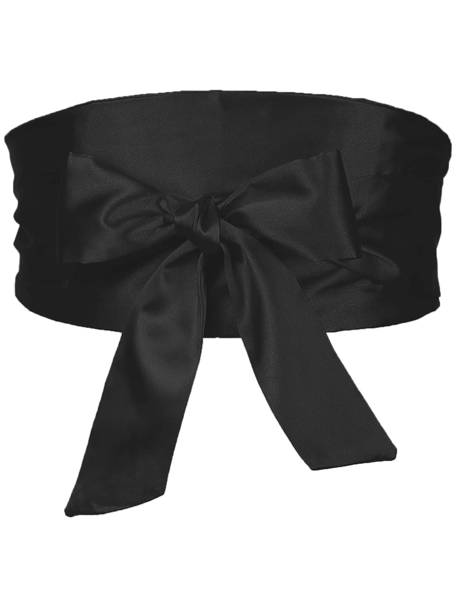 INSPIRE CHIC Women Plus Size Satin Obi Belt, Self-Tie Wrap  display picture 3