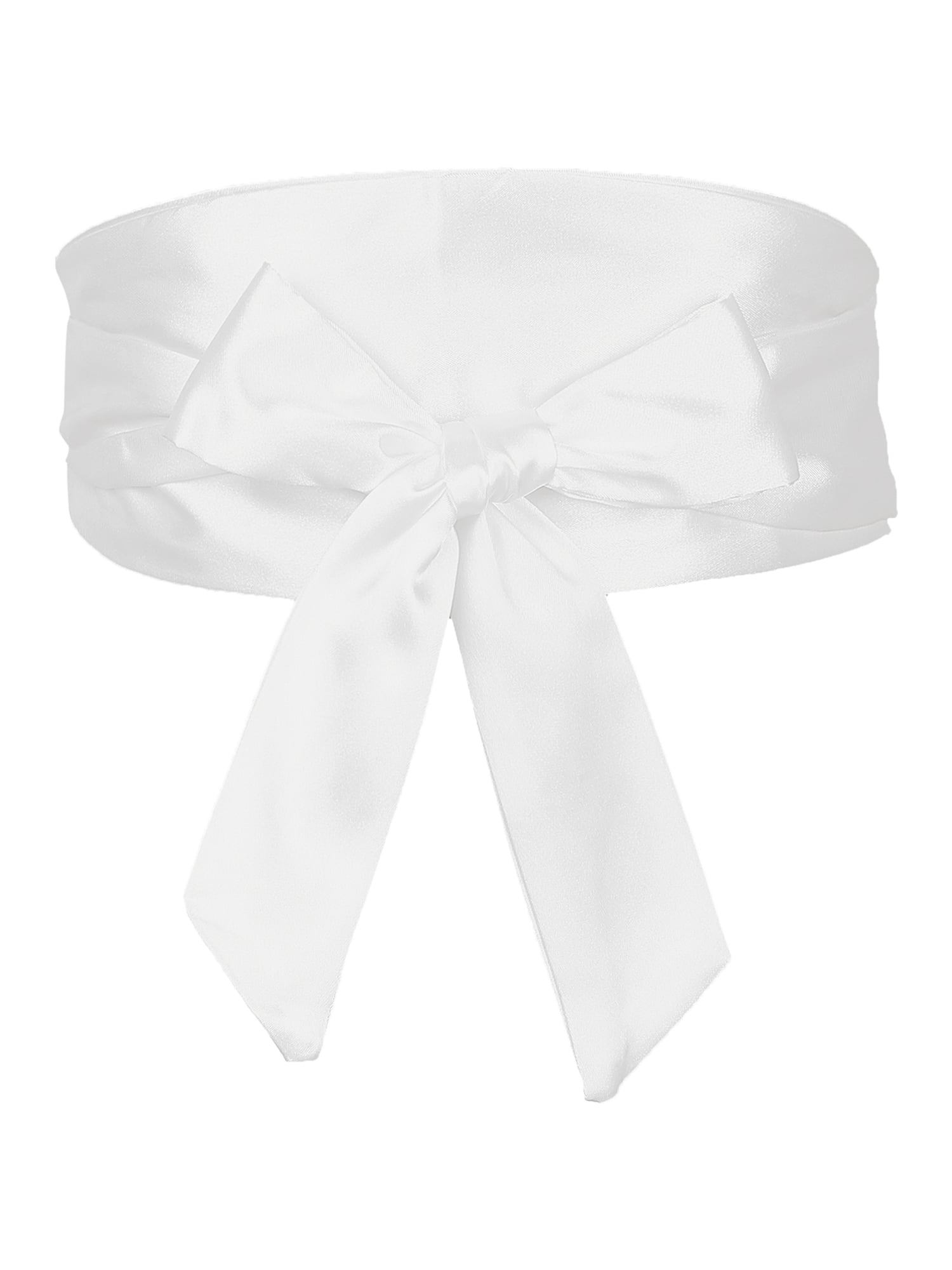 INSPIRE CHIC Women Plus Size Satin Obi Belt, Self-Tie Wrap  display picture 1