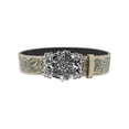 thumbnail image 1 of INSPIRE CHIC Women Retro Goth Belts, Love Heart Embossed Punk Y2K Western Cowboy Cowgirl Waistband for Dresses Jeans Flower Buckle 42.1x1.5", 1 of 6