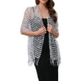 thumbnail image 1 of INSPIRE CHIC Women Sequin Shawls and Wraps for Evening Dresses, Fringed Sparkly Dressy Scarf for Wedding Party Silver 66.9"x19.7", 1 of 6