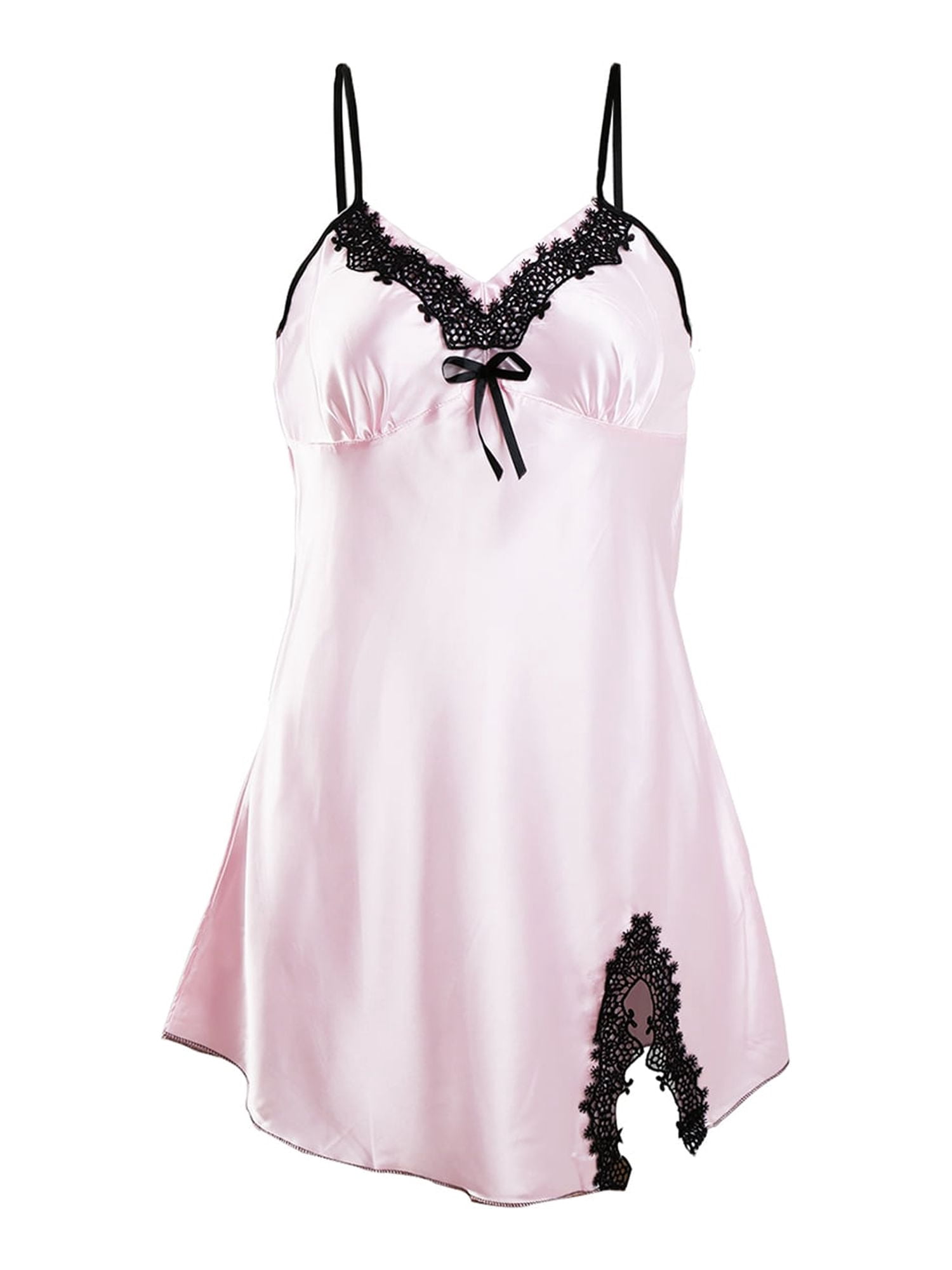 Sexy Cozy Flowy Pink Slip Nighdress