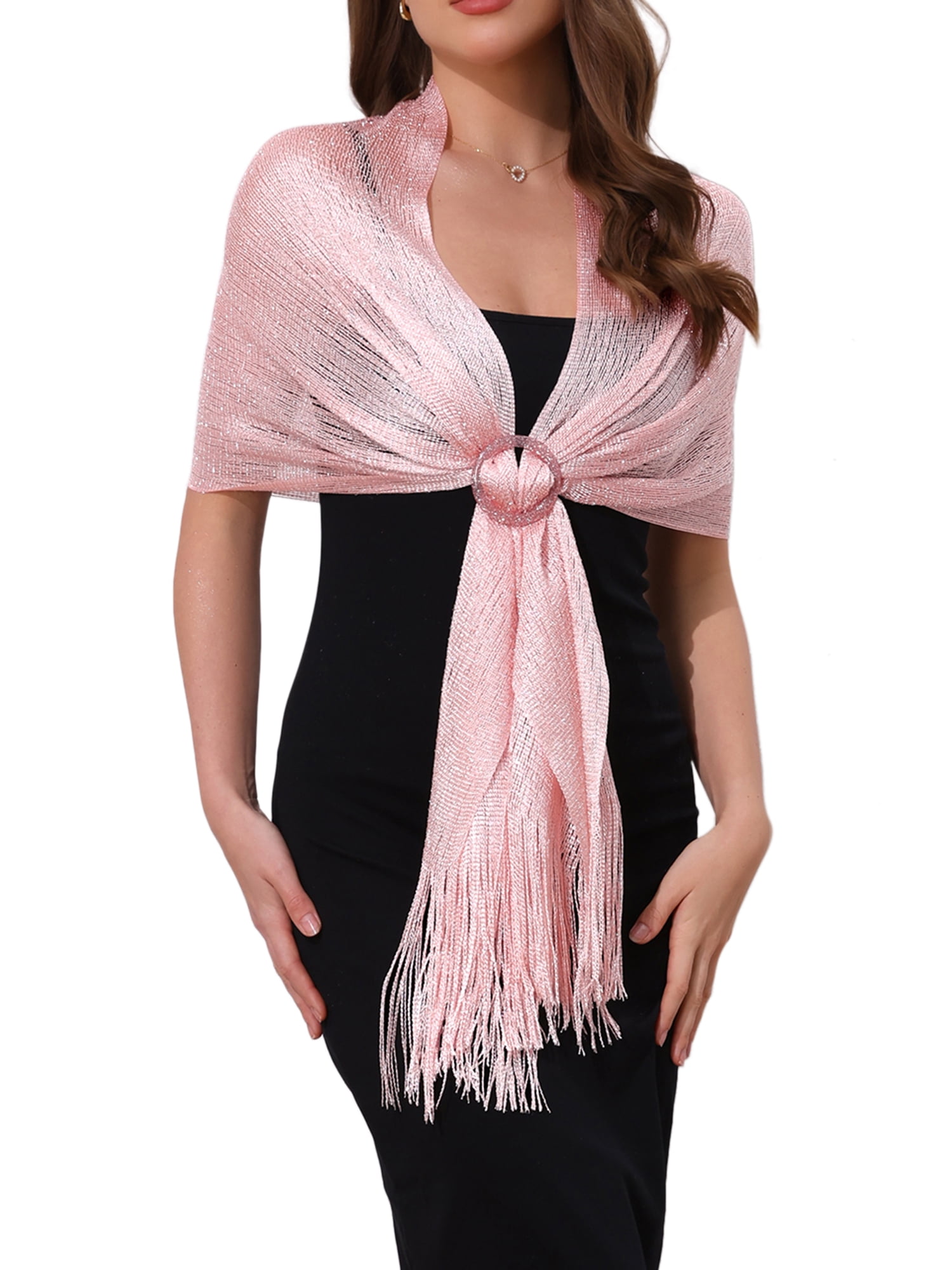 INSPIRE CHIC Women Shawls and Wraps for Evening Dresses, Bling Sparkly