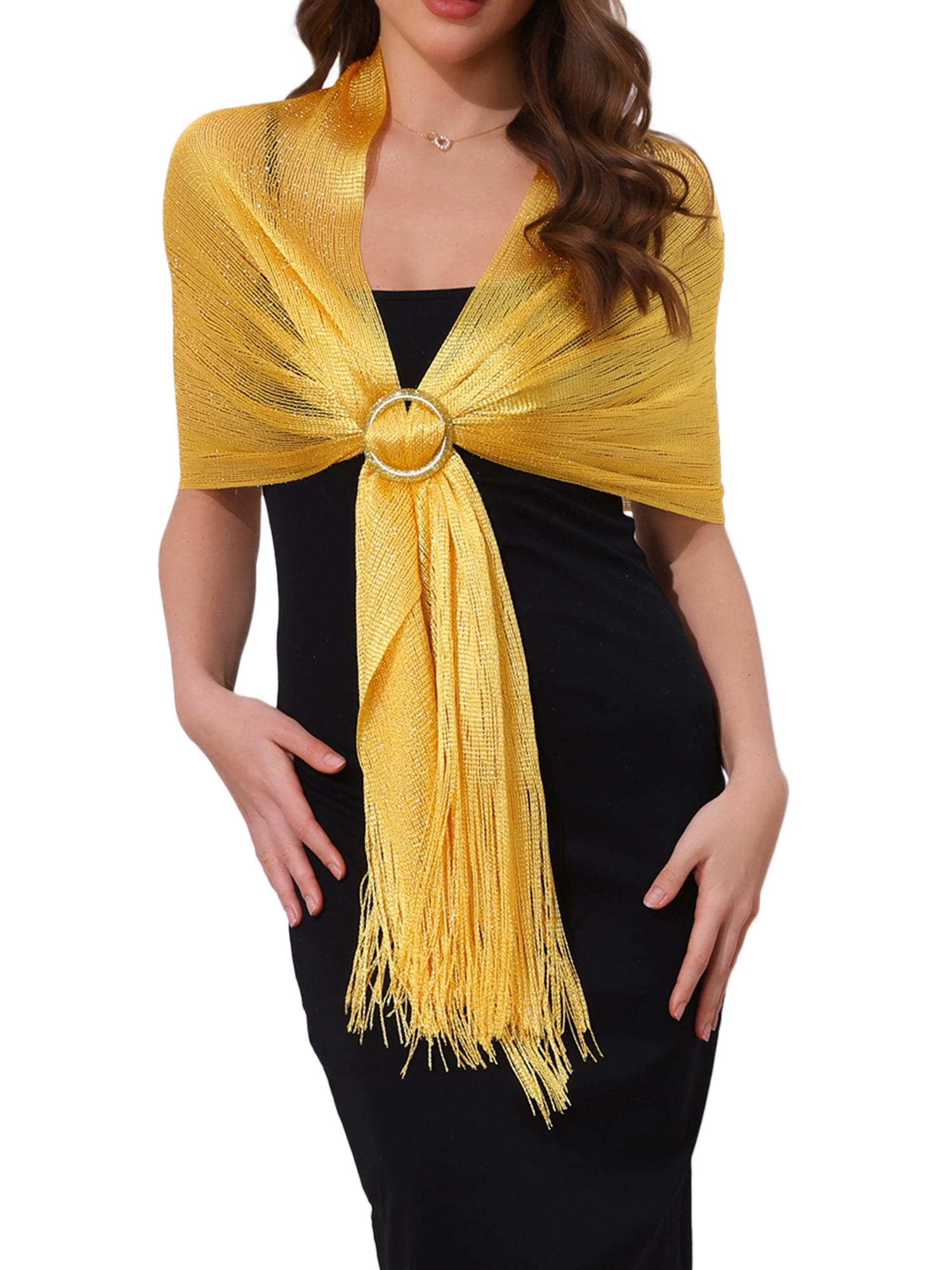 green emerald velvet dress Copper Gold Shimmer Shawl – Central Chic