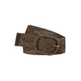 thumbnail image 1 of INSPIRE CHIC Women Wide Waist Belts Braided Woven Belts for Dress Chunky Buckle 22.83-37.01" Coffee, 1 of 4
