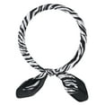thumbnail image 1 of INSPIRE CHIC Women Zebras Printed Satin Large Square Scarves, 35"x35" Silky Neck Scarf Neckerchief Head Wrap Bandanas 35.4x35.4" White, 1 of 6