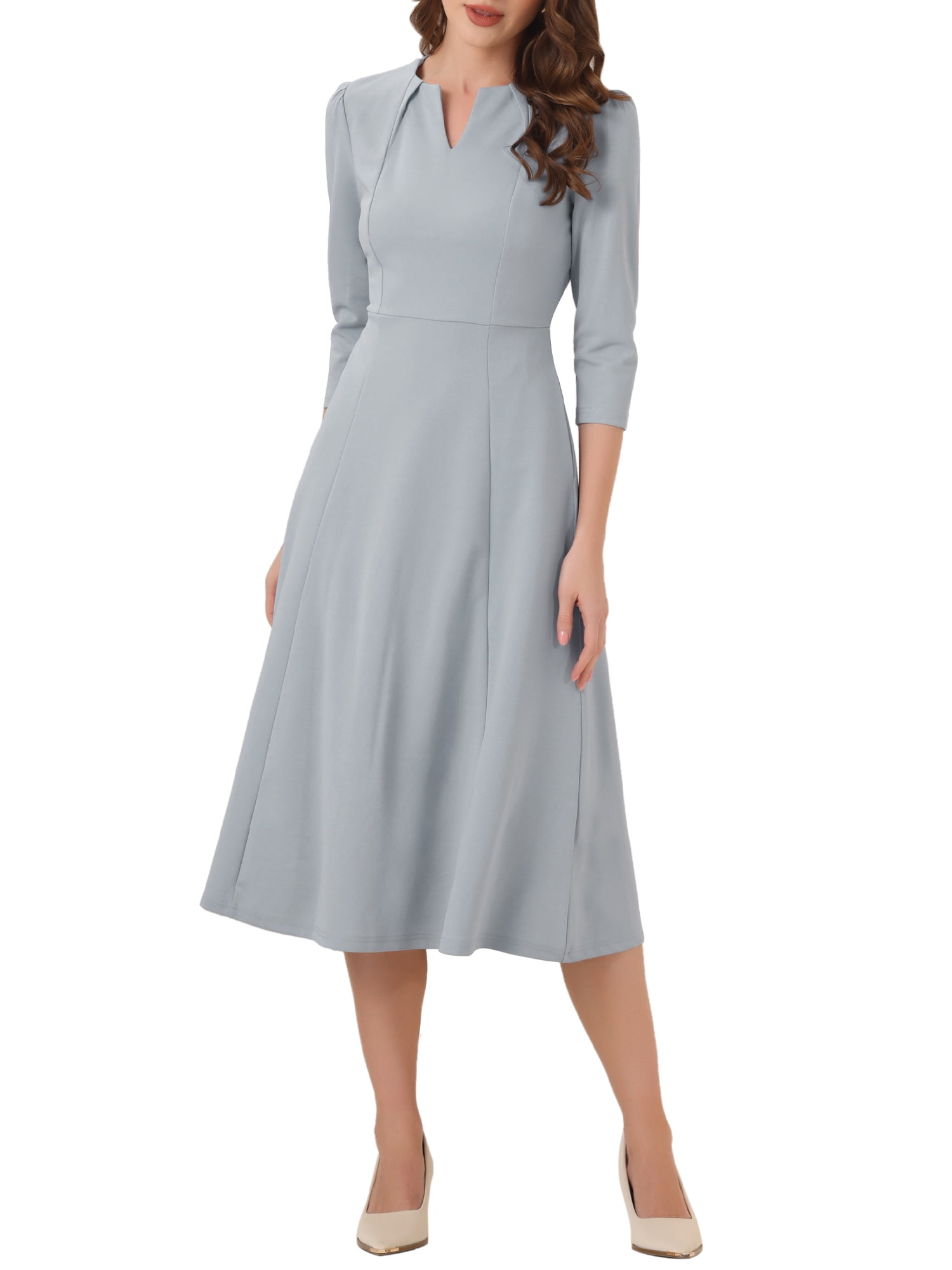 SweatyRocks Women's V Neck Short Sleeve Button Dress – A-Line Casual Summer Dress