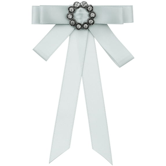 INSPIRE CHIC Women's Brooch Vintage Elegant Clothing Accessories Pin Shirt Preppy Style Gray