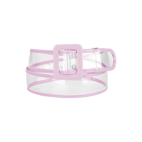 INSPIRE CHIC Women's Clear Waist Belts, Plus Size Skinny Belt Waistband for Jeans Dresses Coats Up to114cm/44.88" Purple