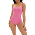 thumbnail image 1 of INSPIRE CHIC Women's Cami Convertible Straps Slimming Waisted Shapewear Button Bottom Butt Lifter Bodysuit S Pink, 1 of 6