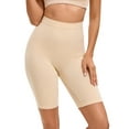 thumbnail image 1 of INSPIRE CHIC Women's Control Waist High Elasticity Thigh Shapers High-Waisted Butt Lifter Control Panties XL Beige, 1 of 5