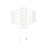 Wacpie INSPIRE CHIC Women's Elastic Wide Corset Belts Vintage Lace-up Tied ...