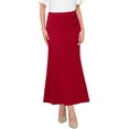 thumbnail image 1 of INSPIRE CHIC Women's Fishtail Skirt High Waist Formal Cocktail Evening Bodycon Long Maxi Mermaid Skirts S Red, 1 of 6