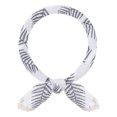 thumbnail image 1 of INSPIRE CHIC Women's Floral Printed Cotton Linen Scarves, Flowers Lace Trim Square Headscarf Neckerchief 60x60cm Asparagus Fern-White, 1 of 5