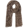 thumbnail image 1 of INSPIRE CHIC Women's Floral Printed Long Scarf, Lightweight Soft Sheer Head Wrap Shawl Scarves for All Season 70.9x27.6" Dark Khaki, 1 of 6